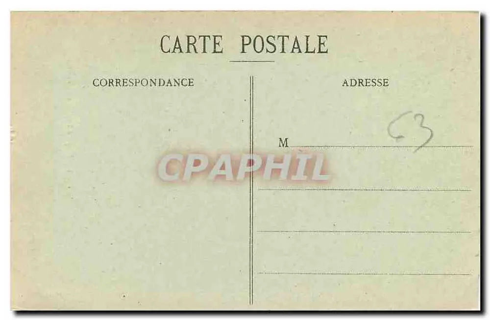 Clermont-Ferrand — La Fontaine d'Amboise — Bougé, rue de l'Écu - Verso