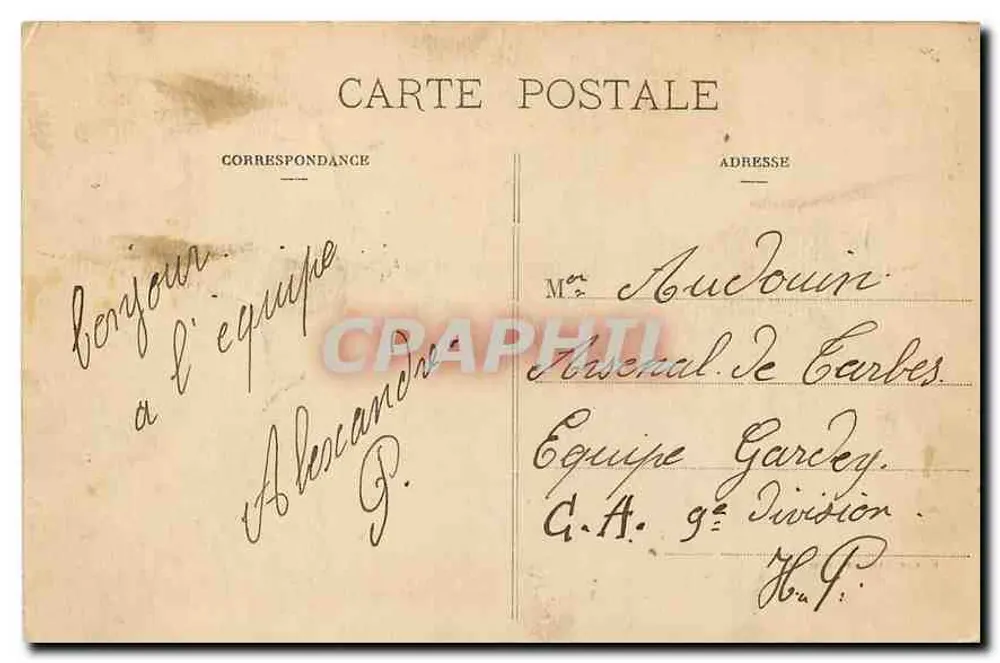 Pau - Caserma Bernadotte — Edizione Galeries Modernes, n°13 - Verso