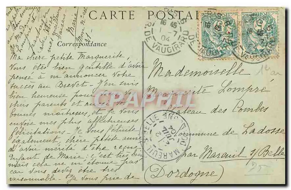 PARIS — Sainte-Chapelle und Palais de Justice — Collections ND Phot n°248 - Rückseite