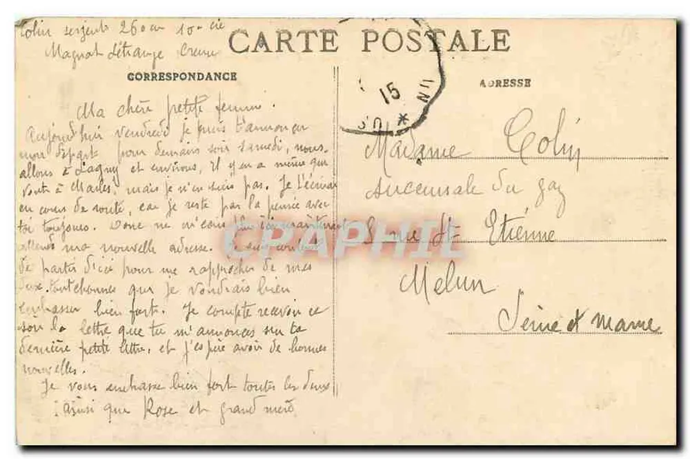 Pittoreske La Creuse — Crozant — Schluchten der Sédelle - Rückseite