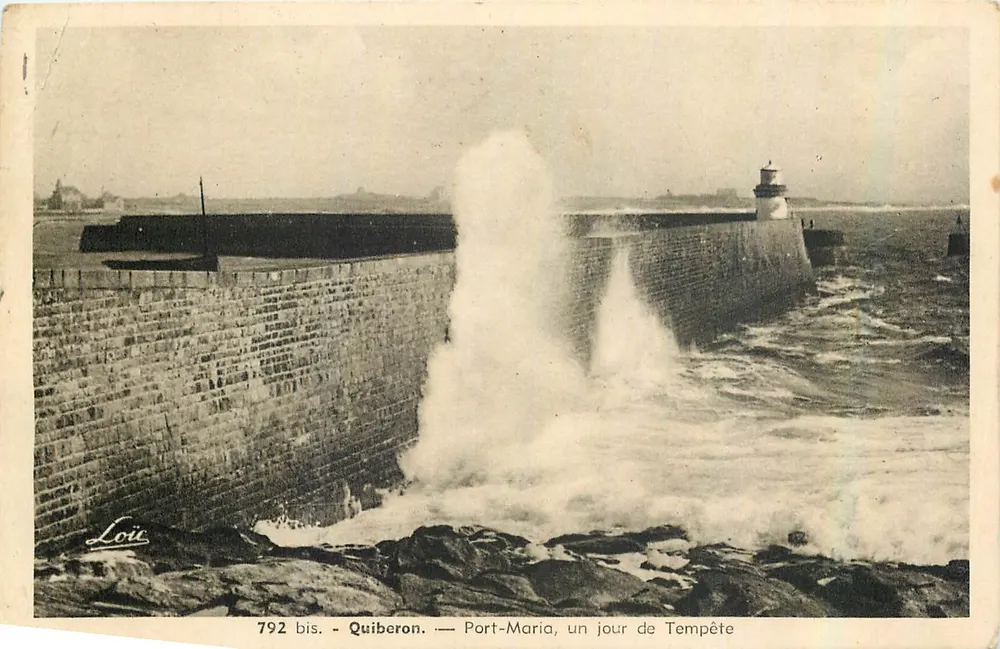 Port-Maria, Quiberon — un jour de Tempête — Loir, n° 792 bis - Vorderseite