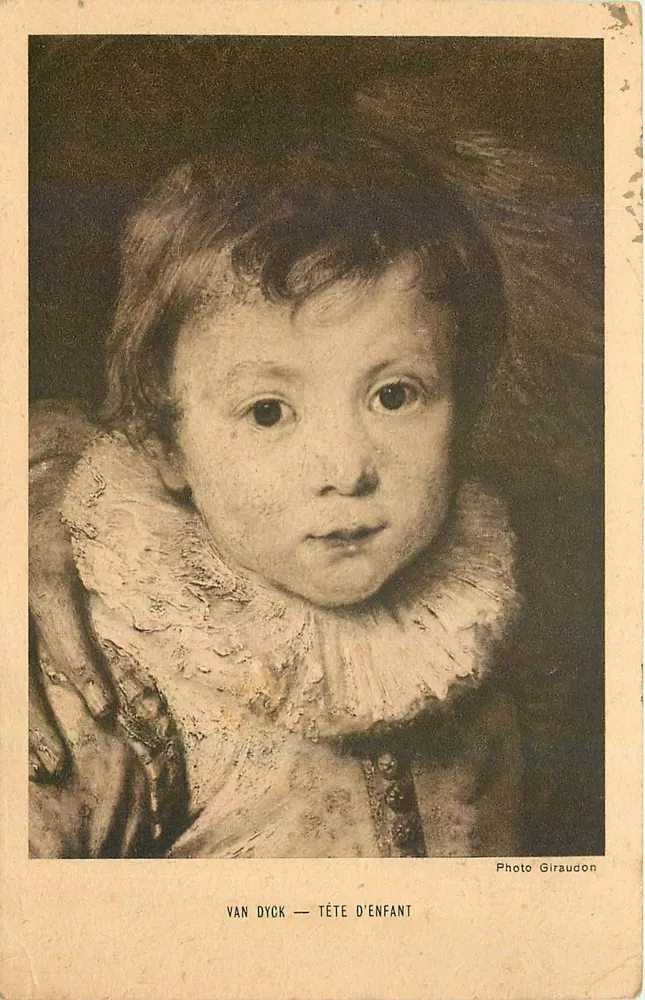 Van Dyck — Cabeça de criança — Foto Giraudon - Frente