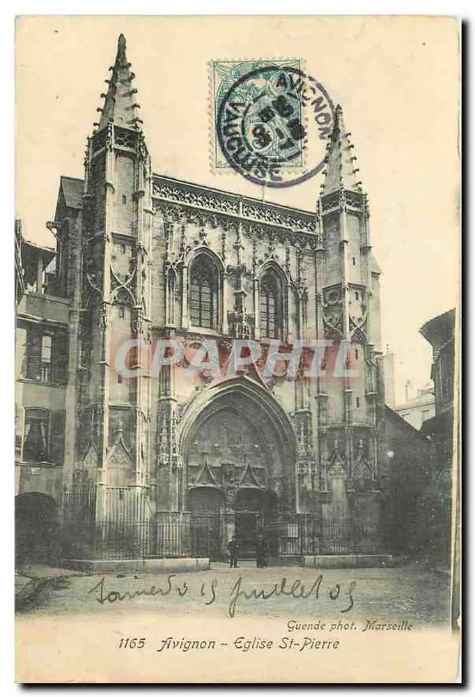 Avignon - Igreja de São Pedro — Guende fot. Marseille, n° 1165 - Frente