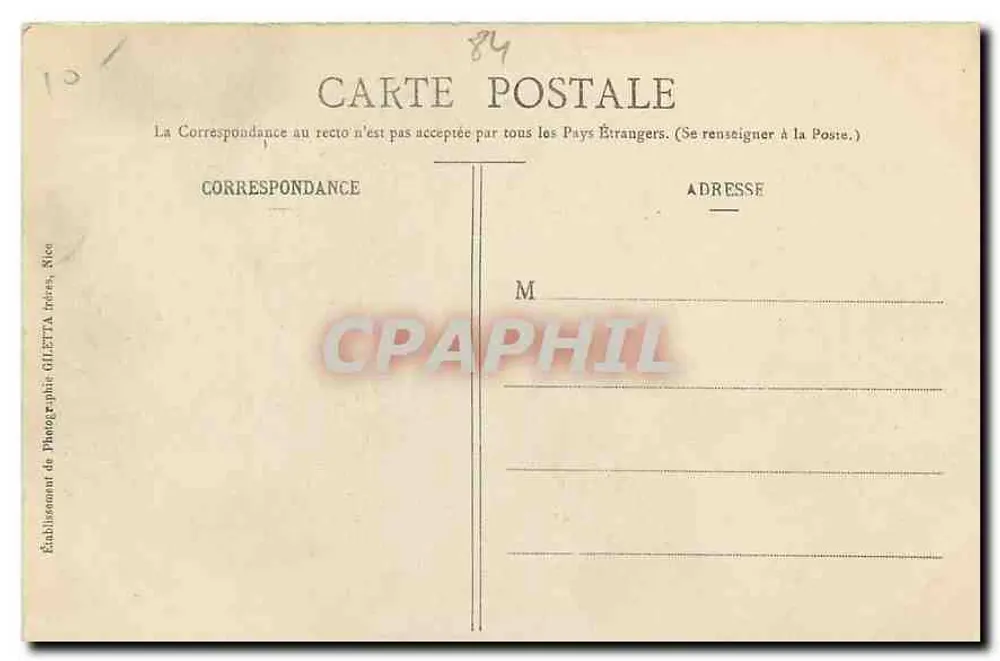 Avignon — Castelo dos Papas — Coleção Artística n°2076 - Verso