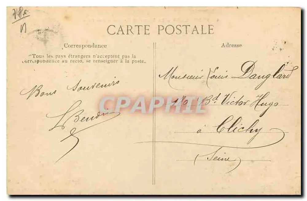 Versailles — The Marne and Facade of the Park — Collection of the Nouvelles Galeries - Back