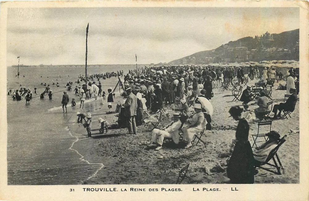Trouville. Die Königin der Strände. — Der Strand. — LL — n°31 - Vorderseite