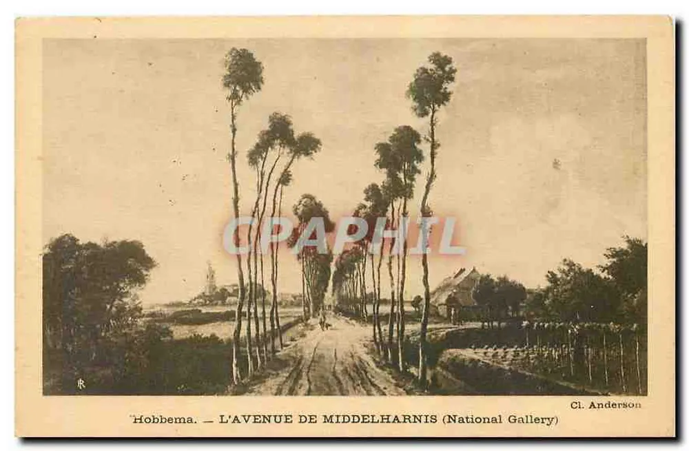 Hobbema — DIE AVENUE VON MIDDENHARNIS (National Gallery) — Cl. Anderson - Vorderseite