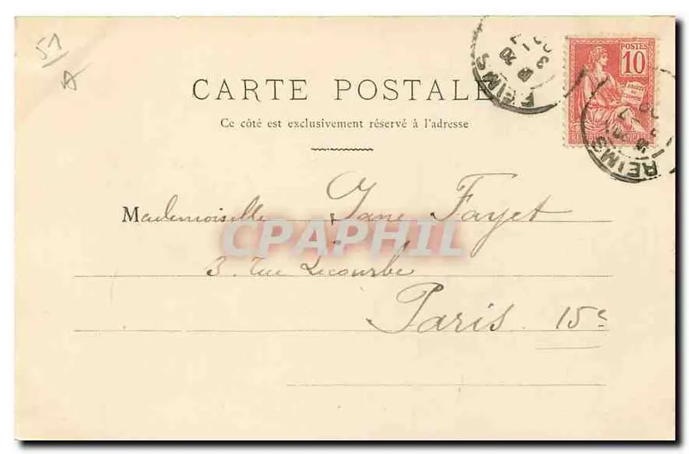 Reims — A Catedral — P.D.R. - Verso