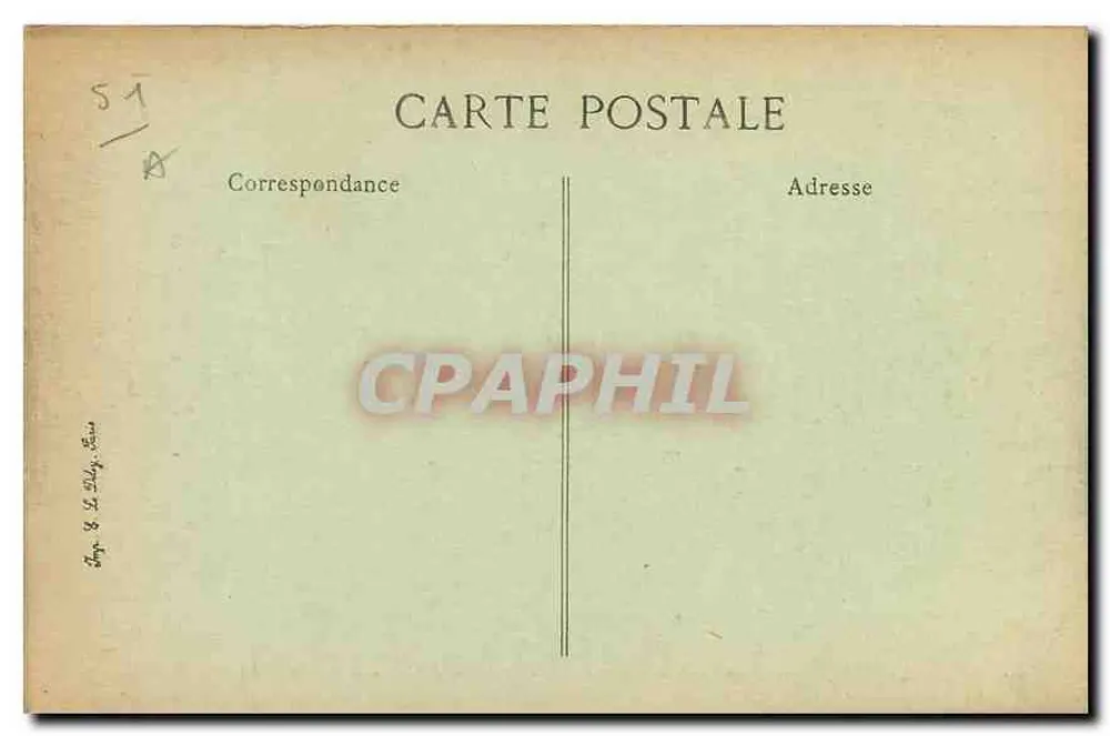 Reims — Place Royale après le bombardement — Visé Paris - Verso