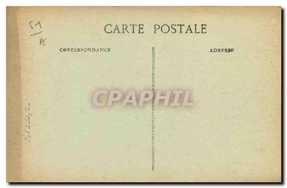 Reims — Panorama después del Bombardeo — B.D. n° 55164 - Reverso