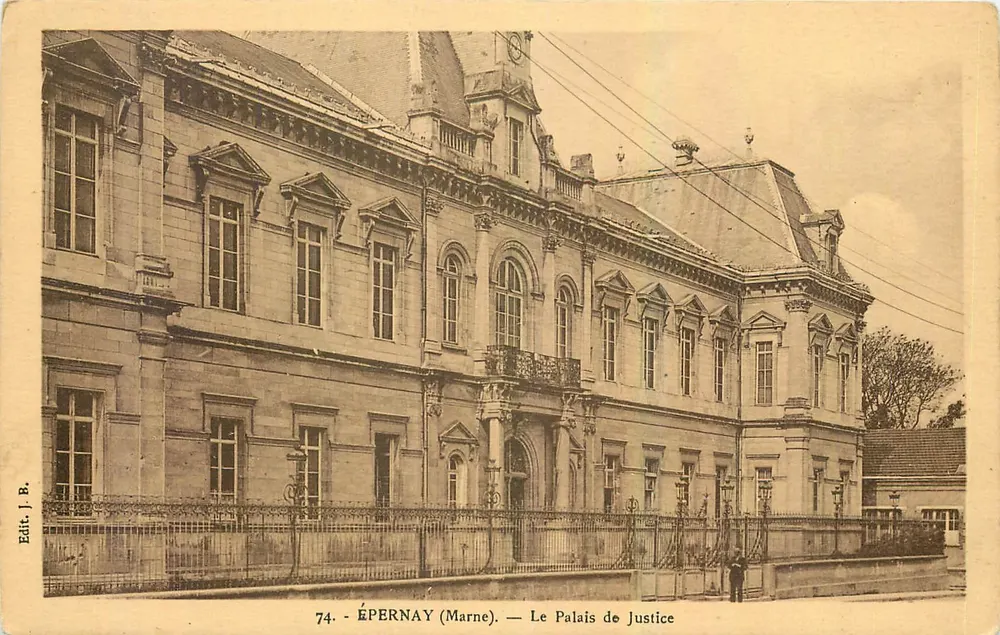 ÉPERNAY (Marne) — Het Paleis van Justitie — Ed. J. B. - Voorkant
