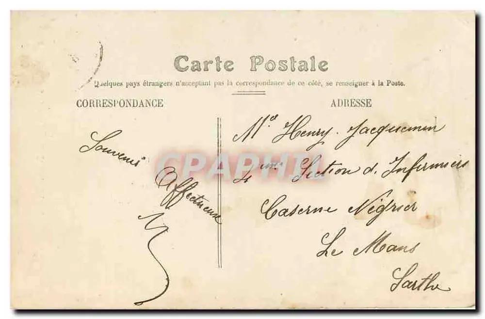 Angers — Church of Notre-Dame — Publisher: C. P. A. (no. 20) - Back
