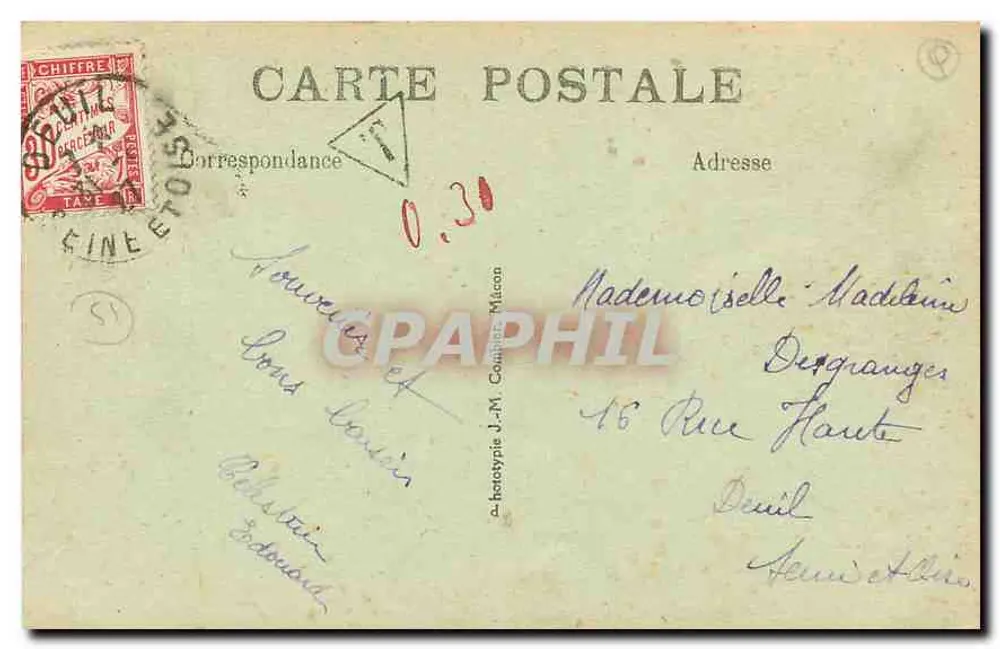Reims -- Église Sainte-Geneviève — éditeur inconnu, n° 12 - Verso
