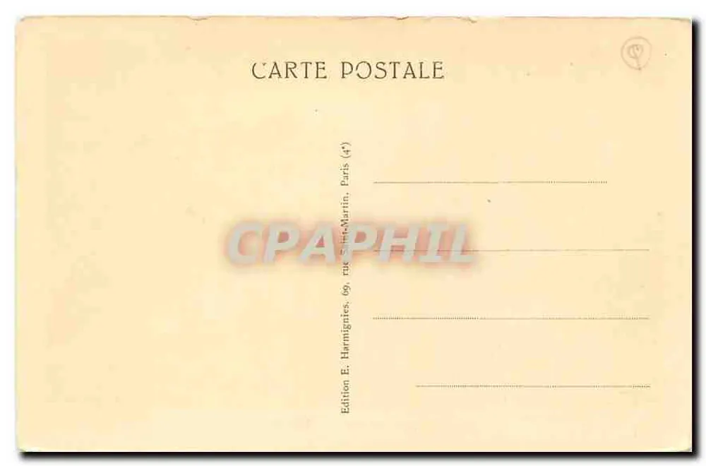 Epernay (Marne) — O Hotel de Ville — Harmignies - Verso