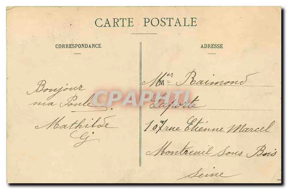 Forêt de Fontainebleau — Panorama pris du Mail Henri IV — éditeur L.R. n°672 - Verso