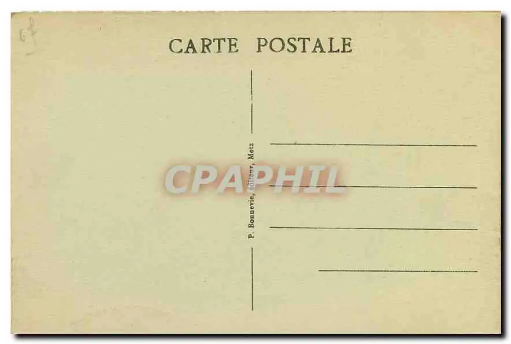 स्ट्रासबर्ग - विश्वविद्यालय — प्रकाशक P. Bonnevie, Metz, नंबर 18 - पीछे