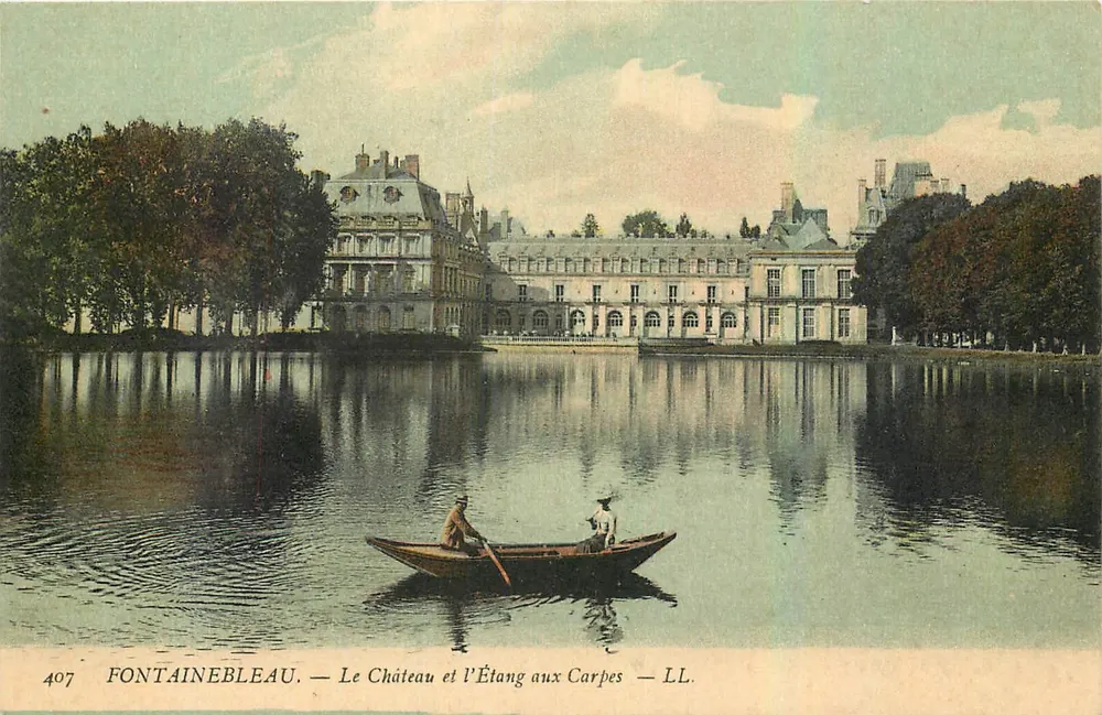 Fontainebleau — Schloss und Karpfenteich — LL. n° 407 - Vorderseite