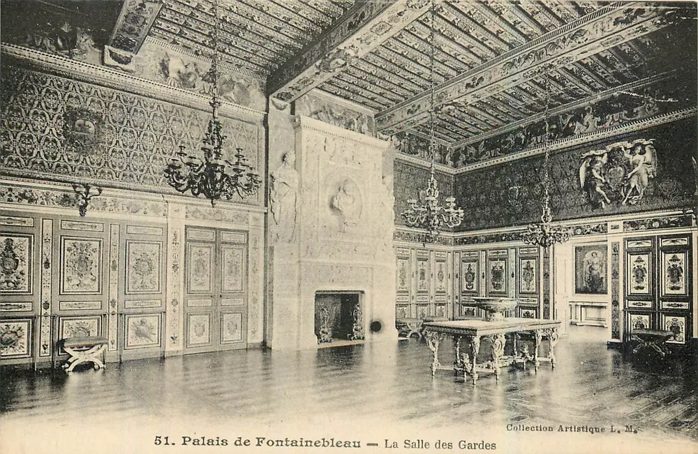 Palast von Fontainebleau — Die Wachstube — Künstlerische Sammlung L. M. - Vorderseite