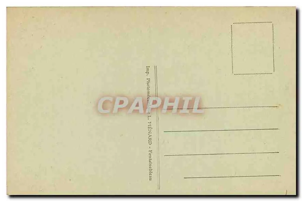 Palast von Fontainebleau — Die Wachstube — Künstlerische Sammlung L. M. - Rückseite