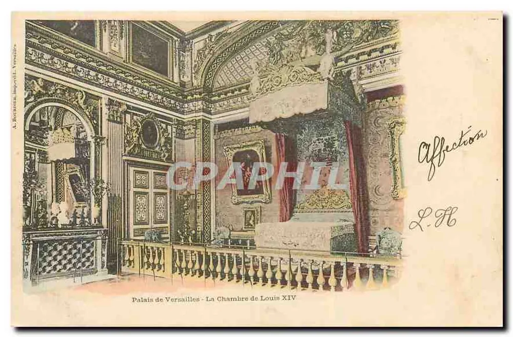 Palais de Versailles - La Chambre de Louis XIV — A. Botoumaling, Versailles - Recto