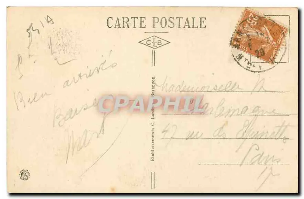 NANCY — Porta de la Craffe — Editor: C. LAROUE (n°10) - Verso