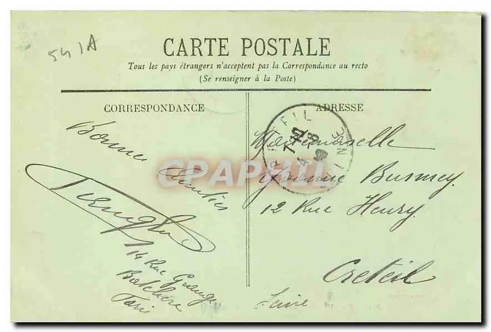NANCY - Der Hemicycle der Carrière und das Palais des Regierungs — J.P. ROYER & Cie NANCY - Rückseite