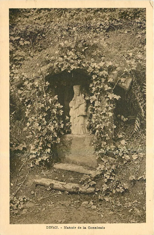 Dinan - Mahoir de la Conninais — estatua de la Virgen de Argentael - Anverso