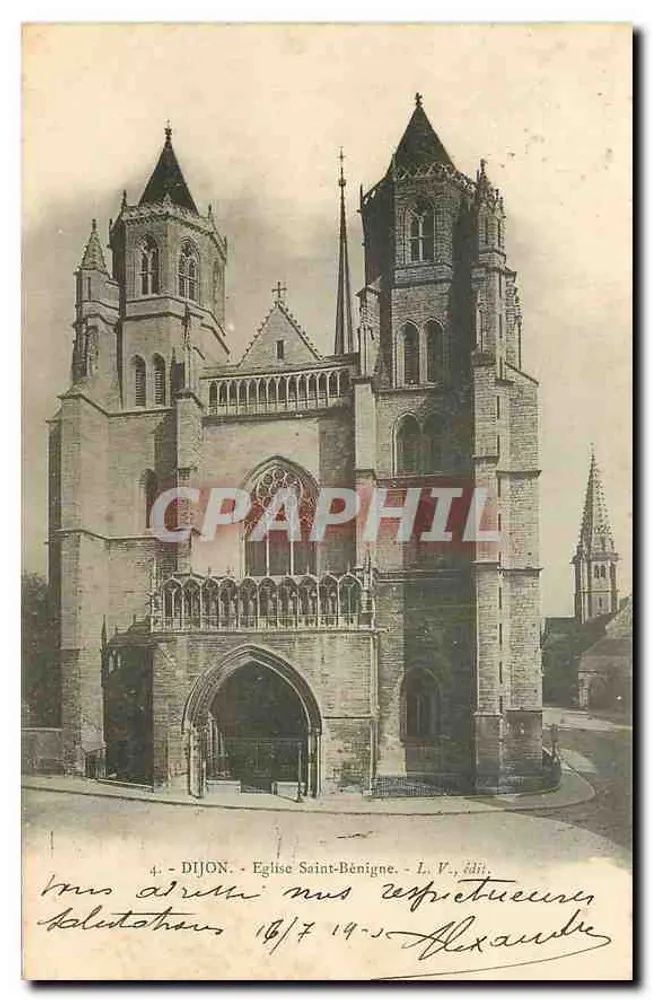 Dijon - Igreja de São Bénigne — L. V., editor - Frente