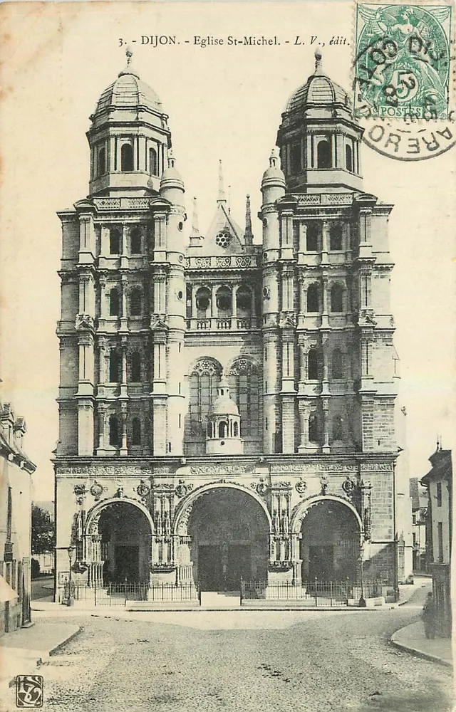 Dijon - Igreja de São Miguel — L. V., editor — n°3 - Frente