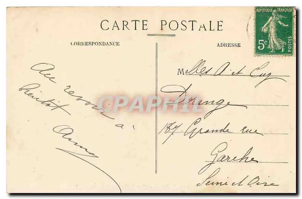 Marseille - Fort Saint-Jean et Cathédrale - E. L. n°36 - Verso