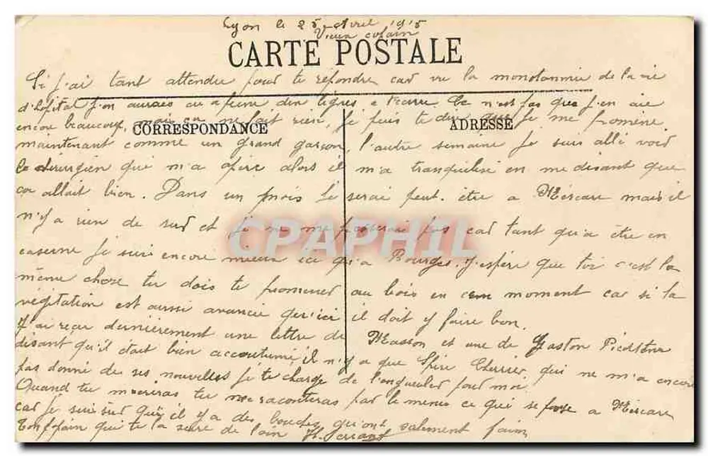 LYON — O Grande Teatro — LL. — S. LEC - Verso