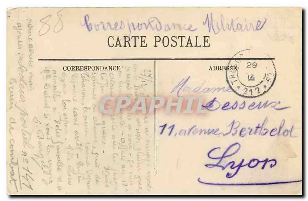 Gérardmer — Cascata de Méretelle — Editora L. L. (n° 57) - Verso