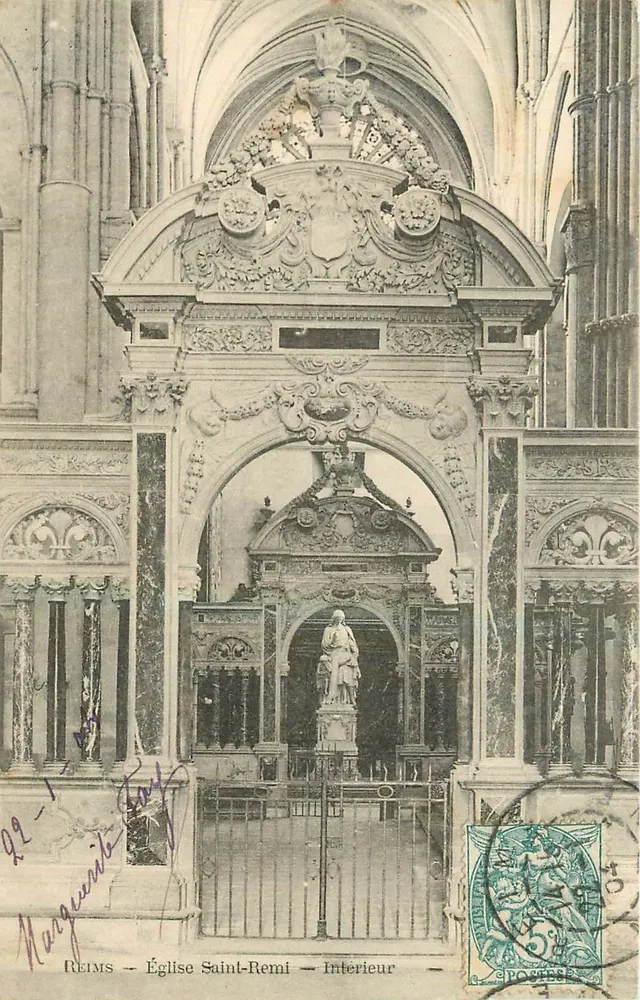 Reims — Igreja de São Remi — Interior — Marguerite Tardy - Frente