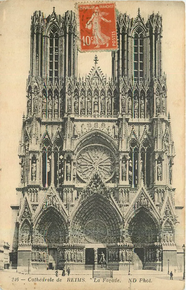 Catedral de Reims — A Fachada — ND Fot. n°246 - Frente