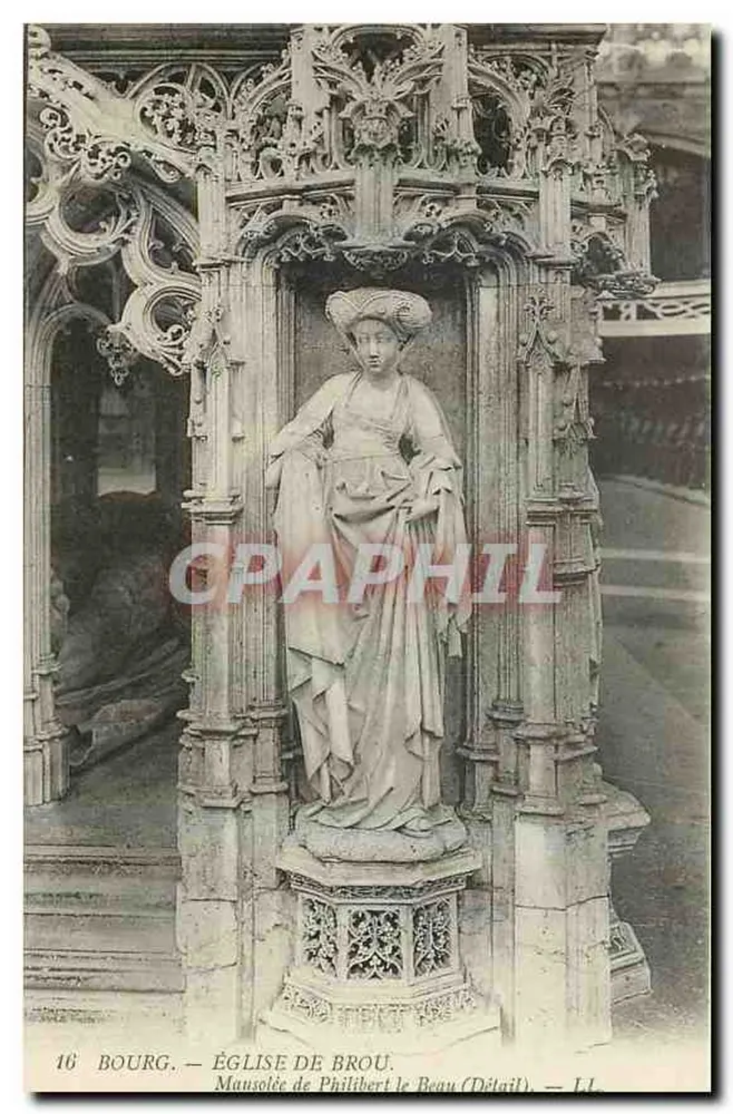 Bourg — Kirche von Brou — Mausoleum von Philibert le Beau (Detail) - Vorderseite