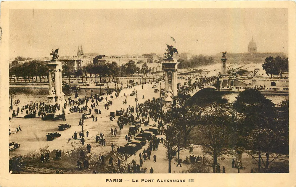 PARIS — O PONTE ALEXANDRE III — Editora: La Chalcothèque - Frente