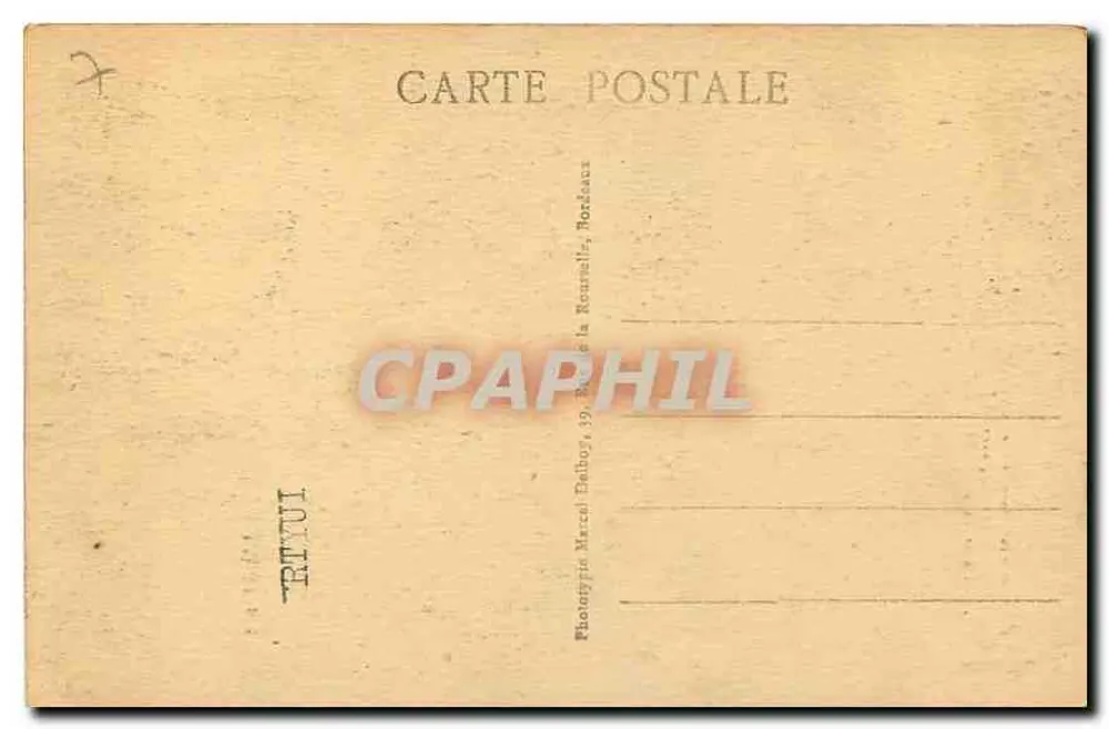 Bordeaux - A Porta do Palácio — editor Yolled, n°22 - Verso