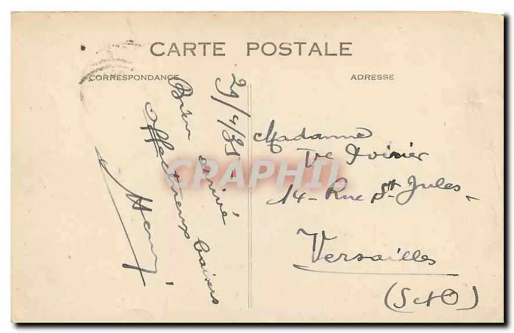 Sainte-Adresse — The Hotel and the Sea — C. M., Le Havre - Back