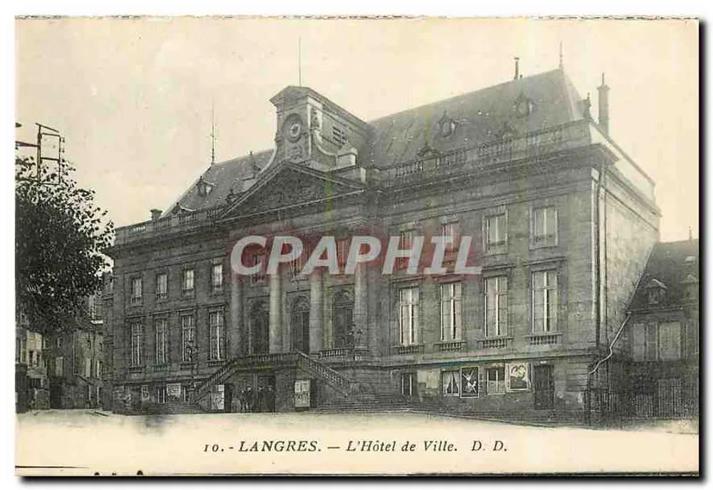 Langres — Het Stadhuis — D. D. n°10 - Voorkant