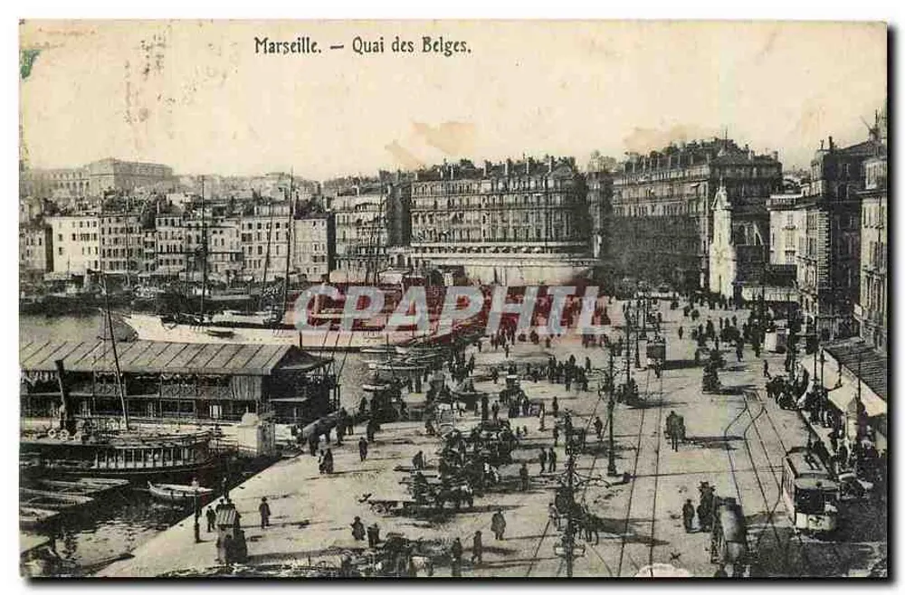 Marseille — Quai des Belges — Editor: C. L. P. (número de série não visível) - Frente