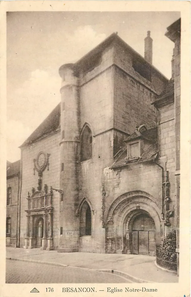 Besançon — Igreja Nossa Senhora — Bilhete postal antigo n°176 - Frente