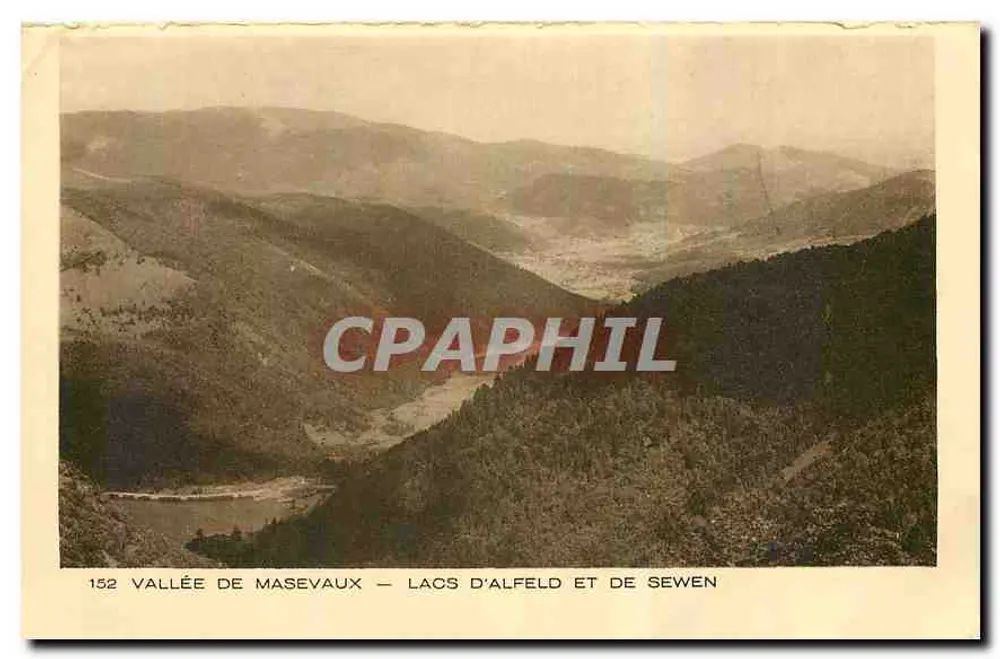 Tal der Masevaux — Seen von Alfeld und Sewen — Braun & Cie, Mulhouse-Dornach, Nr. 152 - Vorderseite