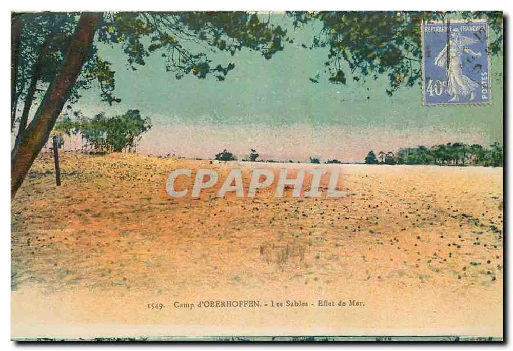 Camp de Oberhoffen - Les Sables - Efecto del Mar — Edición Kehlheiser & Guignau, n° 1549 - Anverso