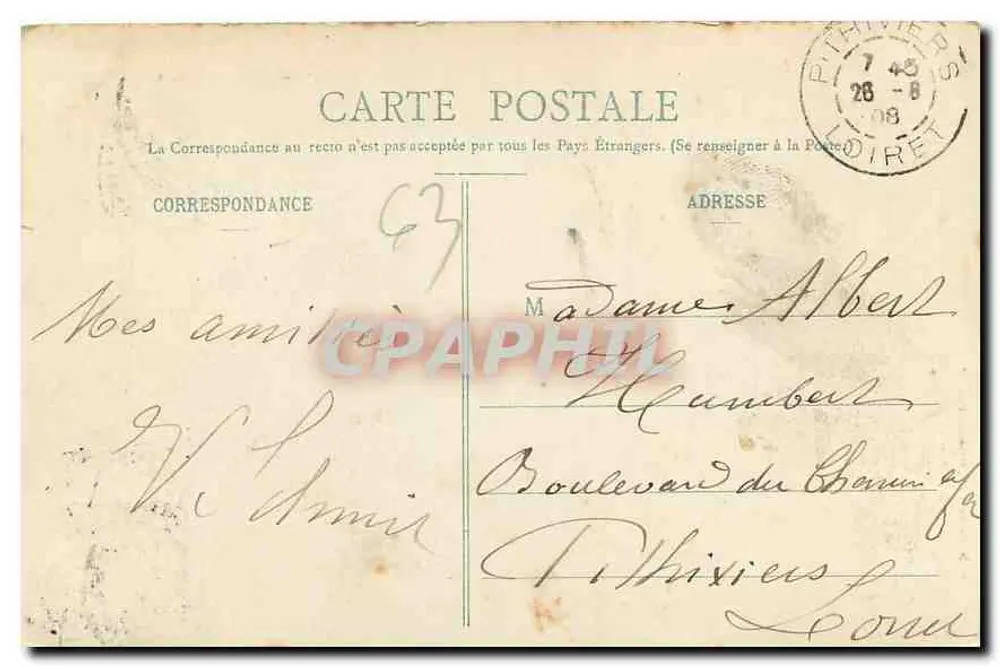 Le Mont Dore - Auvergne - See Chambon und die Dent du Marais — Delaunay, Verlag Clermont Ferrand - Rückseite