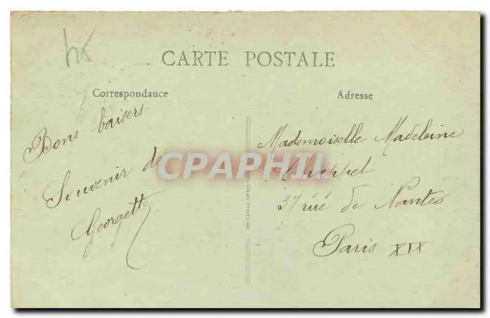 Olivet - Margens do Loiret - Café-Restaurante Paul Foret - Verso