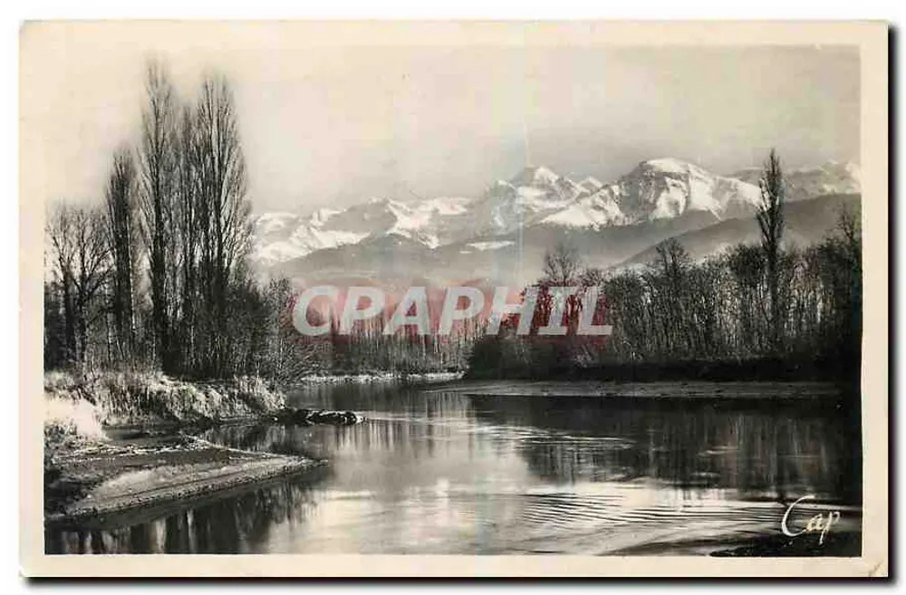 Grenoble - Ufer der Isère und die Alpen auf der Île d'Amour — Réalaphoto C.A.P. - Vorderseite