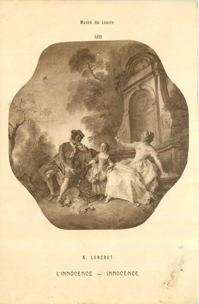 A Inocência — N. Lancret — Museu do Louvre, n° 469 - Frente