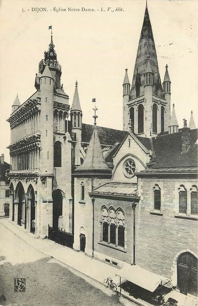 Dijon - Igreja de Nossa Senhora - L. V., editor - Frente
