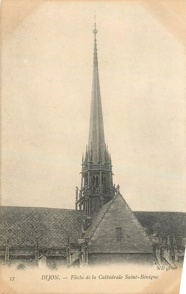 Dijon — Flecha da Catedral de São Benigno — ND, Fotografia, n°37 - Frente