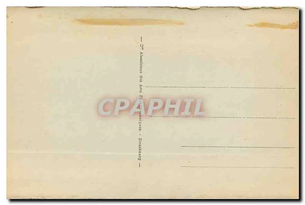 Mulhouse - Vista geral — editor C. Alainchins, Strasbourg - Verso
